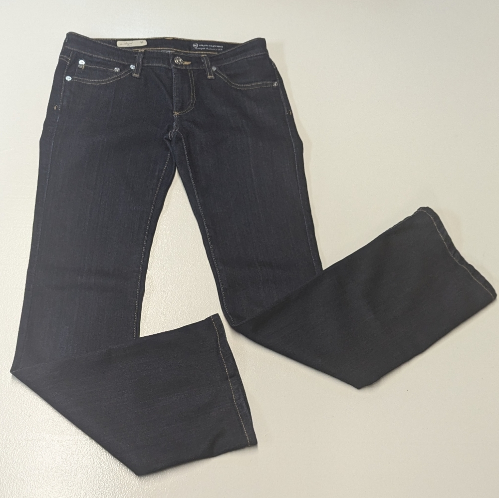 AG Adriano Goldschmied Size *26R (Cropped) "The Angel" Bootcut Dark Wash Jeans
